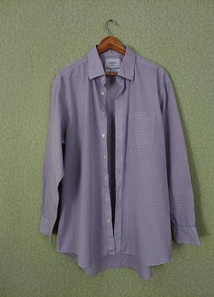 Коттоновая рубашка в мелкую клетку свободного кроя оверсайз