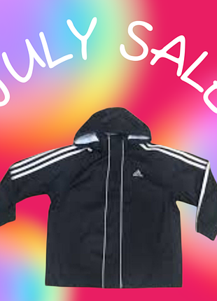 🔝 срочно новая ветровка куртка-дождевик adidas оригинал. размер 7-8 лет 128-130 рост, сток