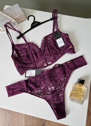 Мереживний комплект білизни hunkemoller noir m l