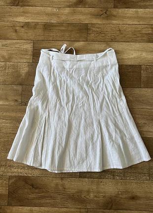 Спідниця біла міді 2