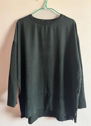 Широка футболка zara ліоцел/котон