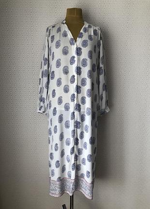 Идеальное летнее платье рубашка от h&m, размер 34 eur