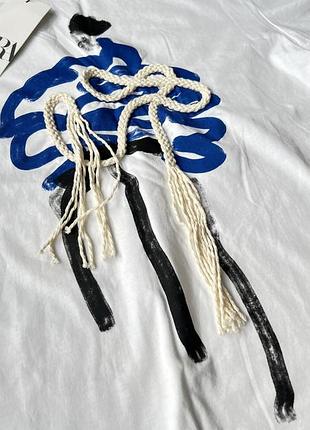 Жіноча футболка zara футболка з декором