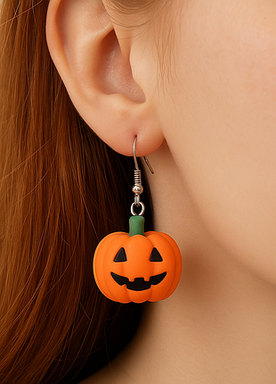 🎃 сережки "гарбузики хелловін" – ексклюзивна пара! 🎃
