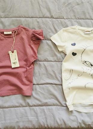 5-7 рок. 116-122 рост ovs. итальялия. футболка с рукавчиками - "крылышками" и шифоновой спинкой, яскрав