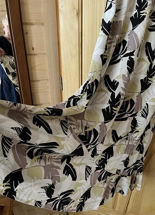 Жіноче плаття великого розміру з льоном в складі