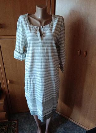 Лляне плаття р. xl classic