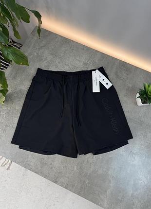 Спортивні шорти 2в1 calvin klein чоловічі s, m розмір