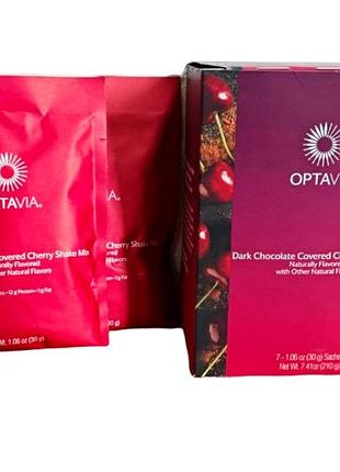 Білковий замінник живлення optavia dark chocolate covered cherry shake mix 30 г