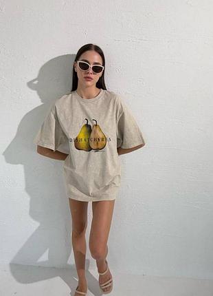 Футболка тай-дай оверсайз з бавовни 0444