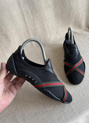 Gucci оригінал жіночі легкі балетки кеди розмір 38-38.5 24.5 см