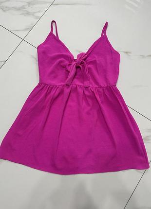 Рожевий літній сарафан boohoo сукня на розмір xs, s або м