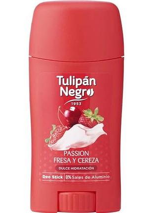 Дезодорант-стик tulipan negro gourmand клубника и вишня 50 мл
