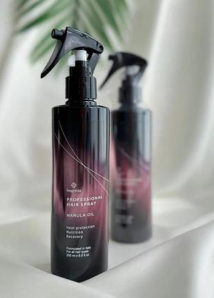 Професійний термозахисний спрей для волосся з олією марули bogenia