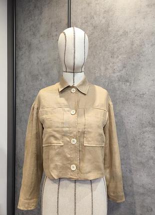 Zara піджак жакет з льону massimo dutti