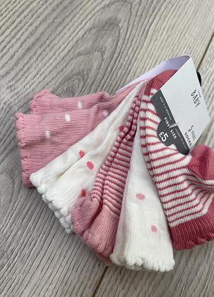 Новий набір носки шкарпетки 0-3-6 міс