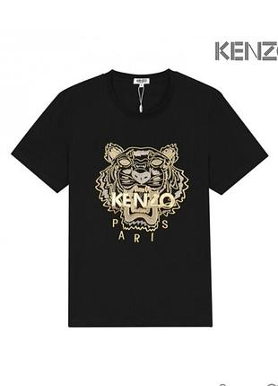 Хлопковая футболка kenzo с тигром