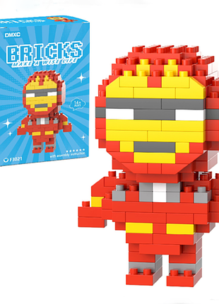 Конструктор фігурка bricks пікселі залізна людина 179 деталей