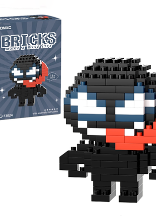 Конструктор фігурка bricks пікселі веном 188 деталей