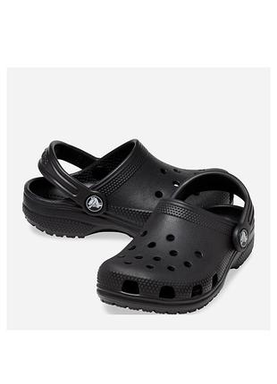Дитячі crocs, крокси дитячі, оригінальні crocs classic, чорні крокси, сабо, аквашузи