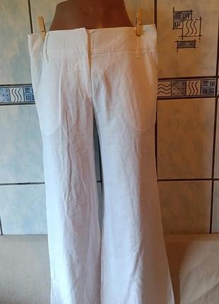 Белые брюки палаццо max azria