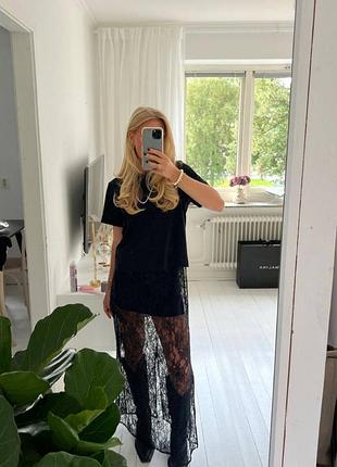 Макси юбка цветочный рисунок цветы гепюр кружево шорты шортики кружевная