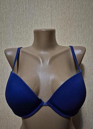 Женский синий бюстгальтер пуш ап george