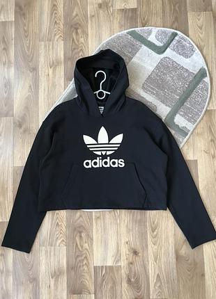 Жіноче укорочене худі adidas
