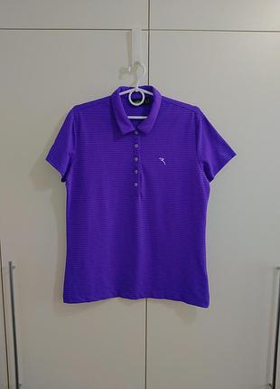 Футболка chervo поло женская фиолетовый цвет guess