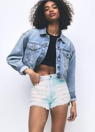 Forever 21. англія. в наявності. джинсові шорти з порізами.