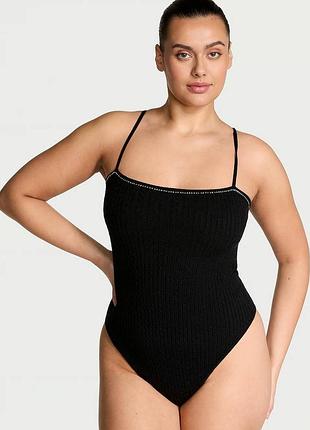 Роскошное вязаное боди victoria's secret со стразами