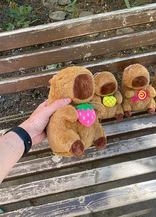 Мягкая игрушка капибара 23см