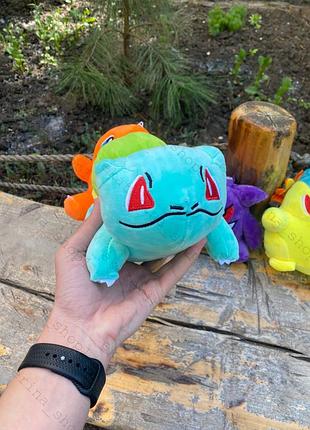 Мягкая игрушка покемон бульбазавр 23см