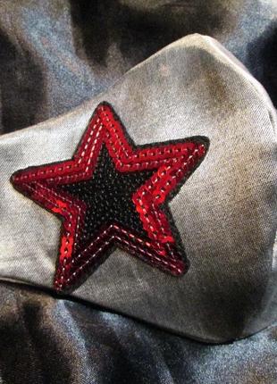 Маска дизайнерская звезда коттон носовой зажим защита захист пайетки шик мв-75