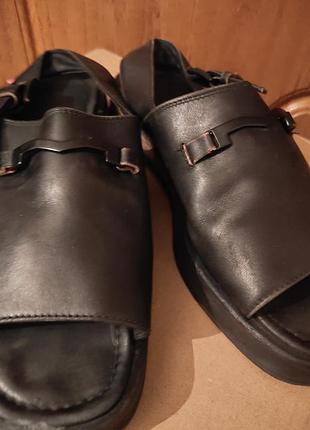 Натуральна шкіра сандалії 3