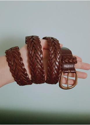 Кожаный ремень плетеный 🎀🎀🎀