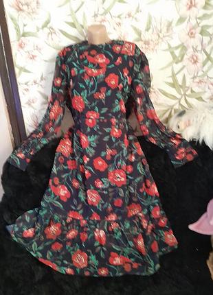 Роскошное новое платье размер20 шифон