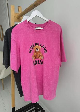 Накладной платеж ❤ турецкий оверсайз удлиненная футболка варенка вареная тедди мишка