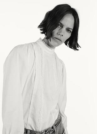 Сорочка zara білого кольору