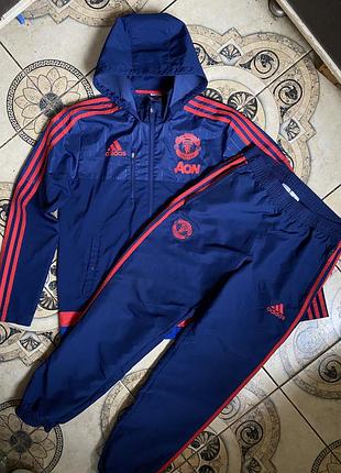 Мужской спортивный костюм кофта худи штаны adidas manchester united england