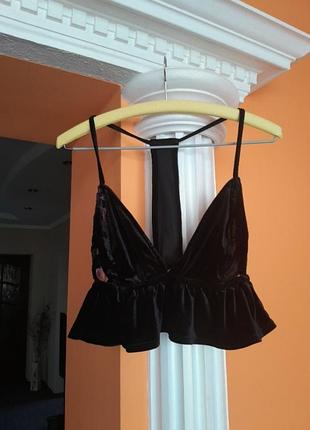 Топ бархатный