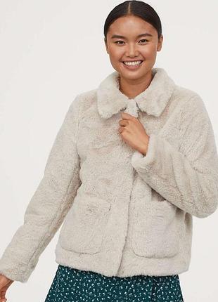 Женская искусственная шуба h&m полушубок zara эко мех шубка куртка pretty little things teddy тедди
