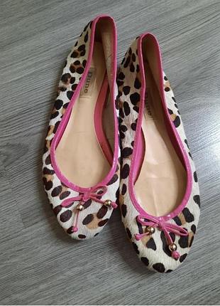 Балетки женские кожаные