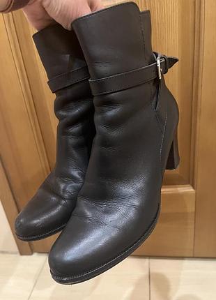 Італійські класичні чобітки на зручному підборі