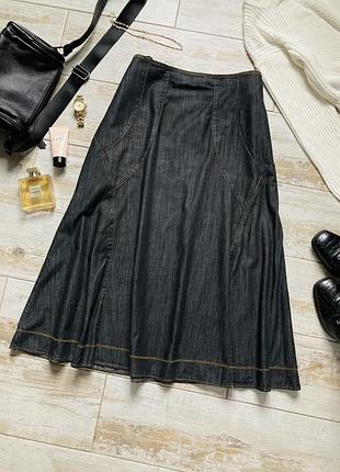 Джинсова довга/максі спідниця m&s per una