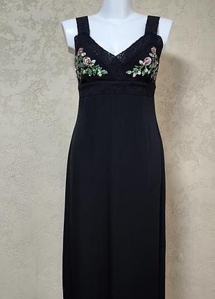 Чорна шовкова сукня karen millen