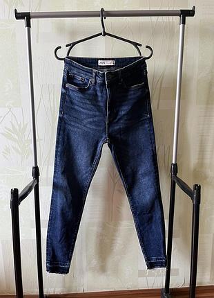 Джинси zara,джинси з необробленим краєм