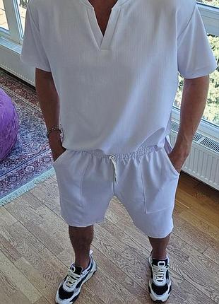 Чоловічий костюм  двійка шорти плюс футболка