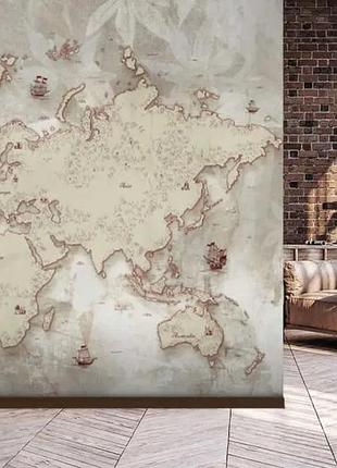 Фотошпалери мапа світу