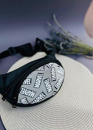 Топ якість! бананка marvel ,сумка на пояс  поясна сумка з принтом